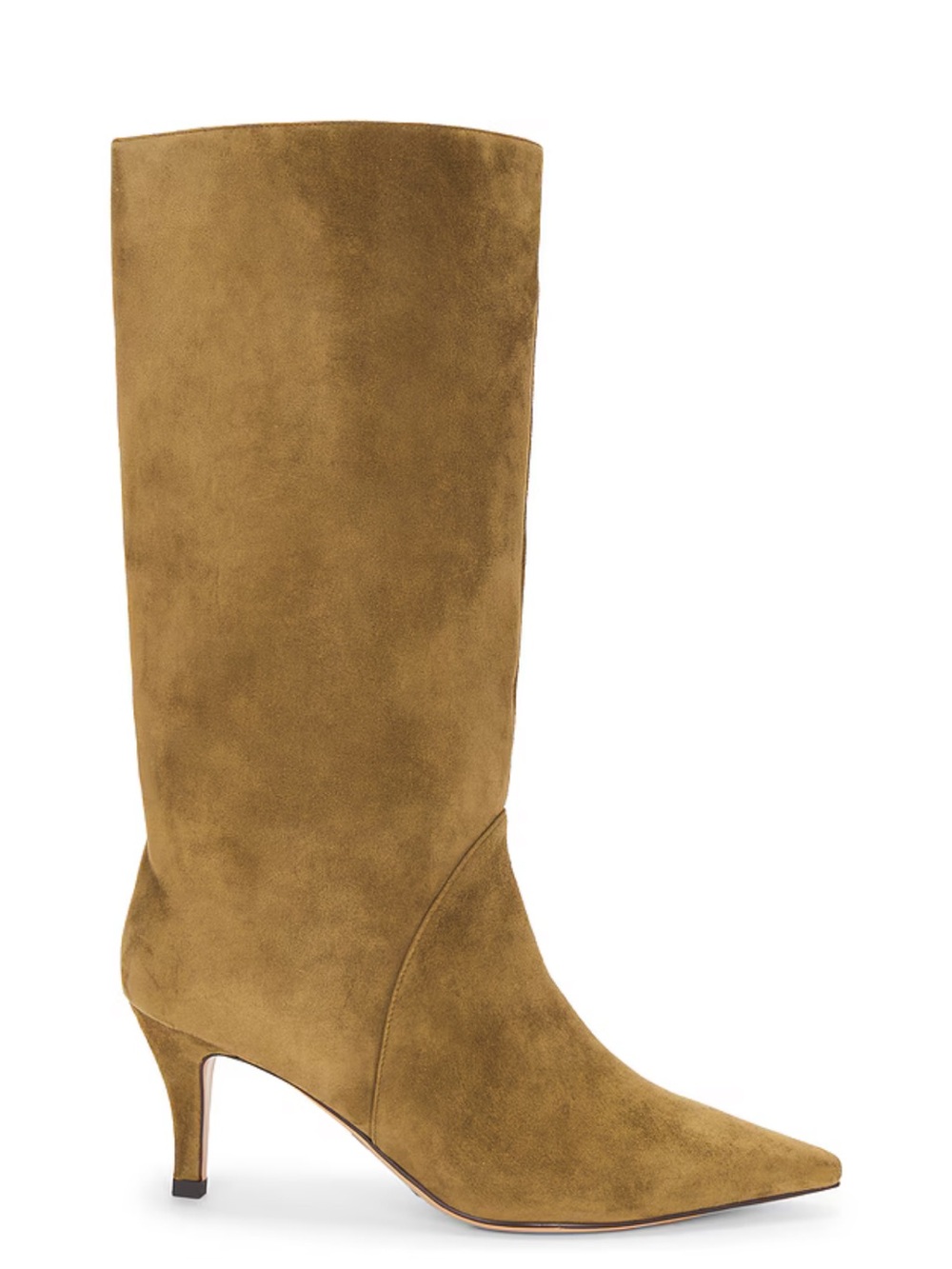 Lola Cruz Mid Calf Boot in Oliva